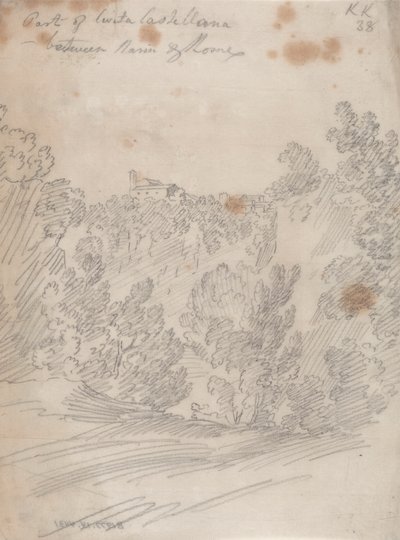 Part of Civita Castellana, between Narni and Rome by John Robert Cozens