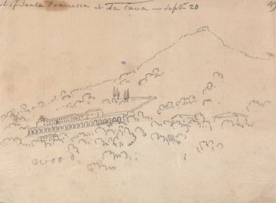 Santa Francesca at La Cava, September 20 by John Robert Cozens