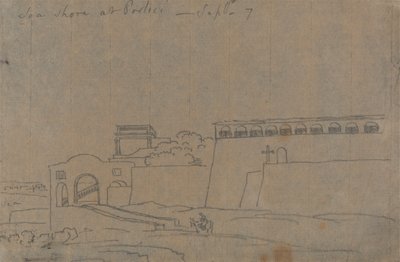 Sea Shore at Portici, September 7 by John Robert Cozens