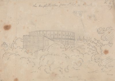 The Amphitheater Seen from S. Pietro in Vinculo by John Robert Cozens