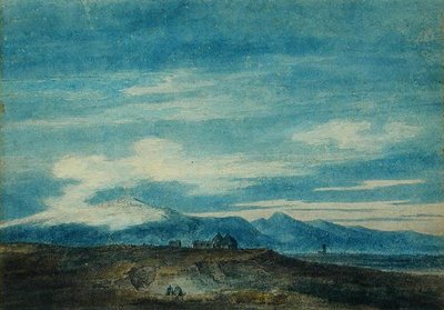 The Euganean Hill from Padua by John Robert Cozens