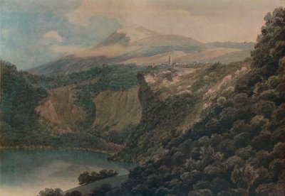 The Lake and Town of Nemi by John Robert Cozens