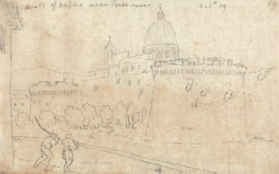 The Wall of Naples near Ponte Nuovo by John Robert Cozens