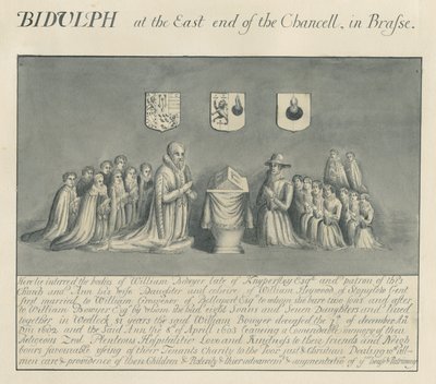 Brass Plate in Biddulph Church - William Bowyer of Knipersley by John Robert Fernyhough
