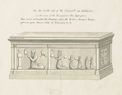Eccleshall Church - Tomb of Bishop Bentham by John Robert Fernyhough
