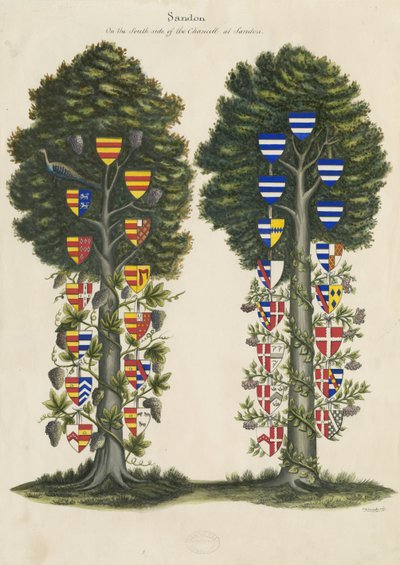 Wall Painting in Sandon Church by John Robert Fernyhough