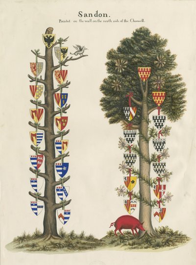 Sandon Church - Wall Painting by John Robert Fernyhough