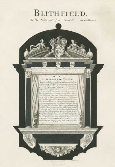 Tablet in Blithfield Church - Sir Hervey Bagot, Bart. by John Robert Fernyhough