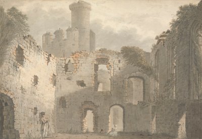 Conway Castle, a View of the Interior by John Roe of Warwick