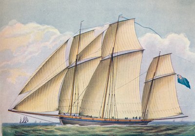 Armed Lugger Close Hauled With All Sail Set, 1825 by John Rogers
