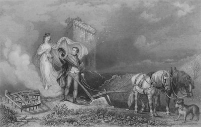 The Genius of Poetry Finding Burns at the Plough by John Rogers