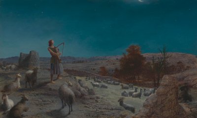 David, the Future King of Israel, While a Shepherd at Bethlehem by John Rogers Herbert