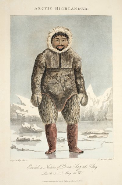 Arctic Highlander, Ervick, a Native of Prince Regents Bay, Illustration from 