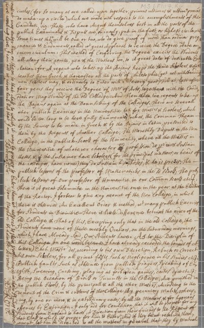 A Letter from John Row, a Student at St Andrews, to His Uncle by John Row