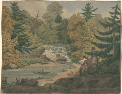 View of the Second Falls on the Sawkill River by John Rubens Smith
