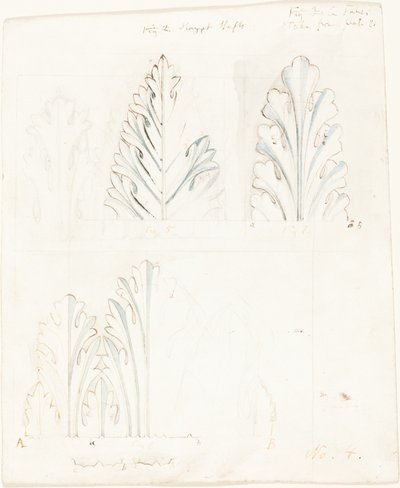 Ornamental Study with Acanthus Motif for 