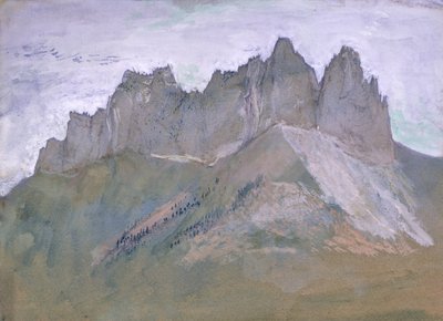 Rocks of Lanfon, Lake Annecy, c.1860 by John Ruskin