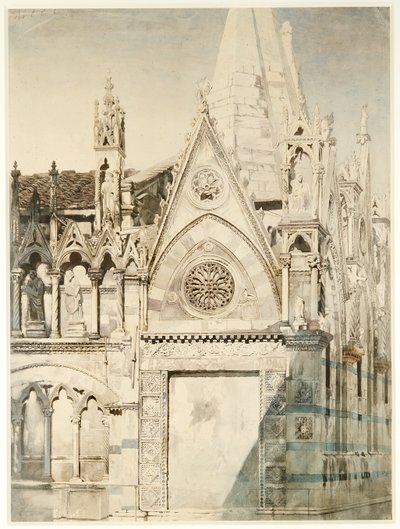 Santa Maria della Spina, East end, Pisa, Italy by John Ruskin