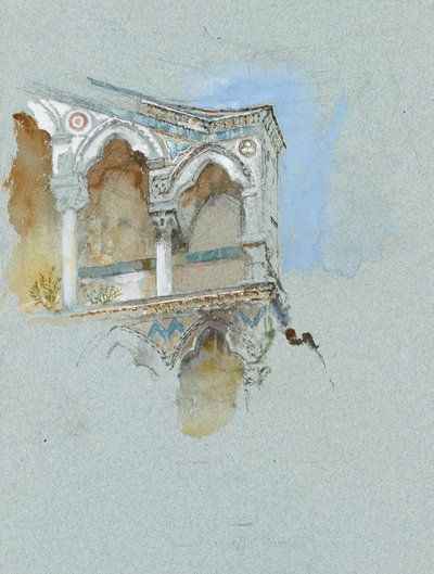 Study of Pisan Gothic (Part of the Façade of San Michele in Borgo, Pisa) by John Ruskin
