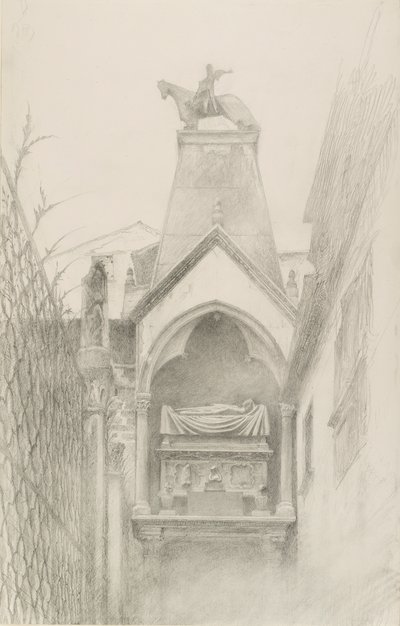 Study of the Tomb of Can Grande della Scala at Verona by John Ruskin