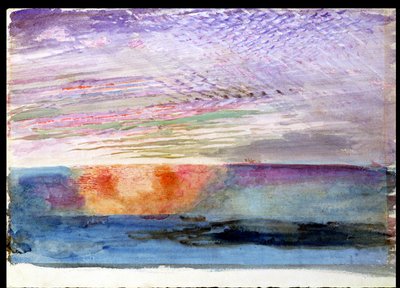 Sunset at Herne Hill through the Smoke of London by John Ruskin