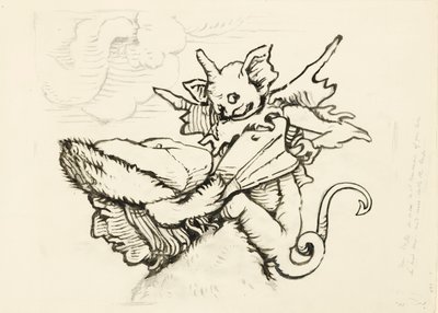 The Head of a Miser: enlarged Drawing from Lützelburger