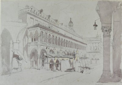 The Palazzo della Ragione and Piazza delle Erbe, Padua by John Ruskin