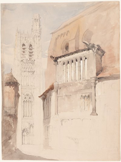 Tower of the Cathedral at Sens by John Ruskin