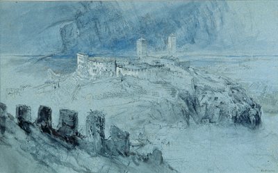 View of Bellinzona by John Ruskin