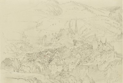 View of Luzern from above by John Ruskin