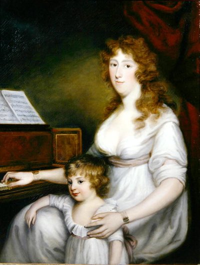 Portrait of a Lady with Her Child by John Russell