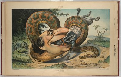 Swallowed! Puck Magazine, July 11 by John S. Pughe