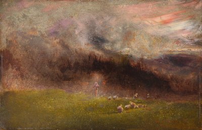 Sheep in a Storm by John Samuel Raven