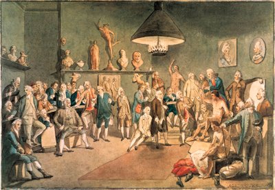 The Academicians of The Royal Academy in London by John Sanders