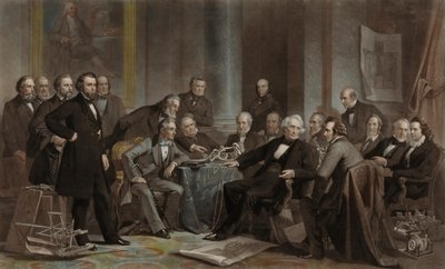 Men of Progress and Invention (At Cooper Union, 1857) by John Sartain
