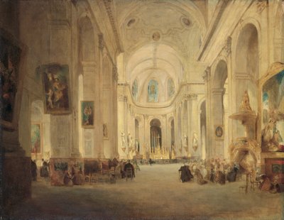 Interior of St Sulpice, Paris by John Scarlett Davis