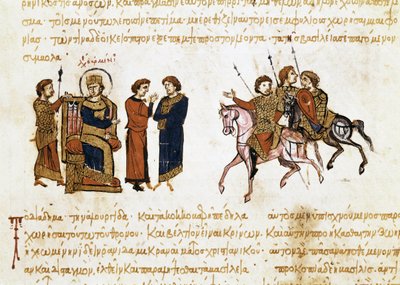 The Coronation of the Byzantine Emperor Leon V the Armenian by John Scylitzes