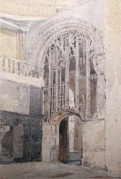 A Screen, Norwich Cathedral by John Sell Cotman