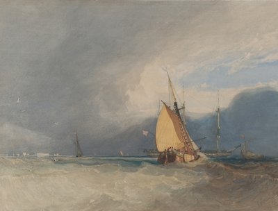 Boats off the Coast, Storm Approaching by John Sell Cotman