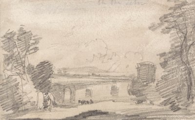 Bridge and Ruin, after Richard Wilson; On the Tiber by John Sell Cotman