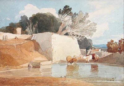 Cattle Watering by John Sell Cotman