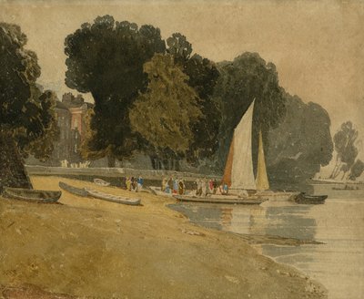 Cheyne Walk, London, c.1809-10 by John Sell Cotman