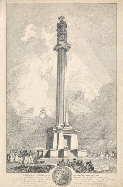 Column at Yarmouth to the Memory of Lord Nelson by John Sell Cotman