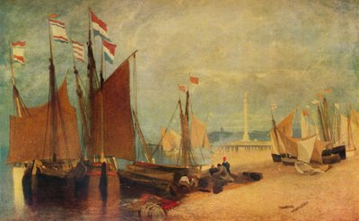 Dutch Boats off Yarmouth, Prizes During the War, c1823 by John Sell Cotman