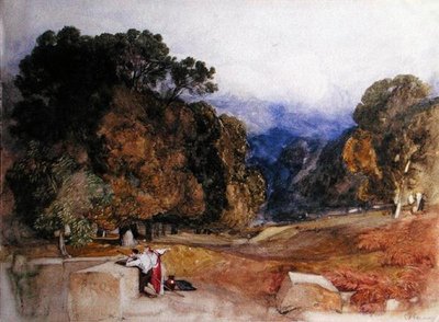 Figures in a Park by John Sell Cotman