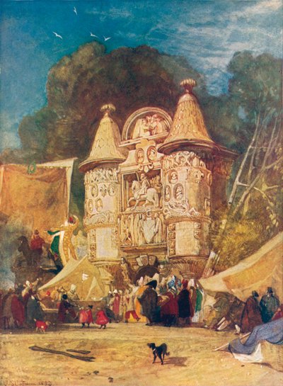 Gateway of the Abbey Aumale, Normandy by John Sell Cotman