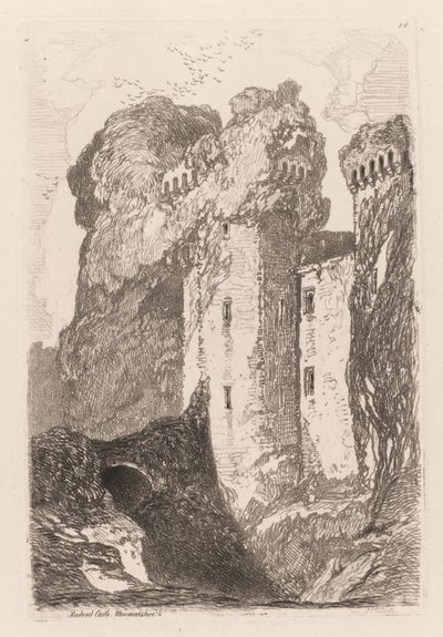 Liber Studiorium: Ragland Castle, Monmouthshire by John Sell Cotman