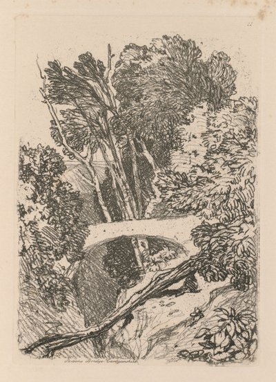 Parsons Bridge, Cardingshire, 1838 by John Sell Cotman
