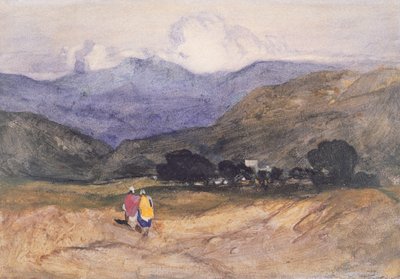 Mountain Landscape with Figures by John Sell Cotman
