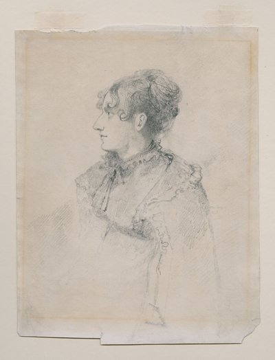 Portrait of Mrs Parr(?), sister of Mrs John Sell Cotman, Called 